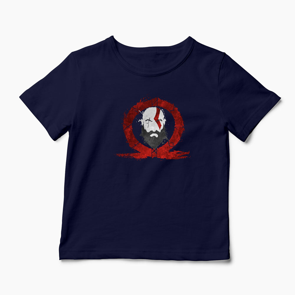 Tricou Personalizat God Of War Kratos Logo - Copii-Bleumarin