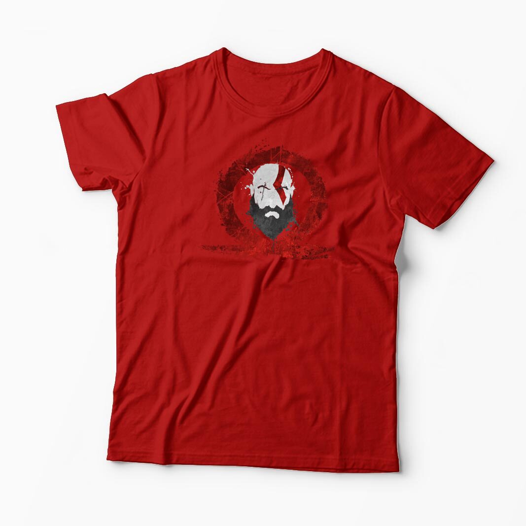 Tricou Personalizat God Of War Kratos Logo - Bărbați-Roșu