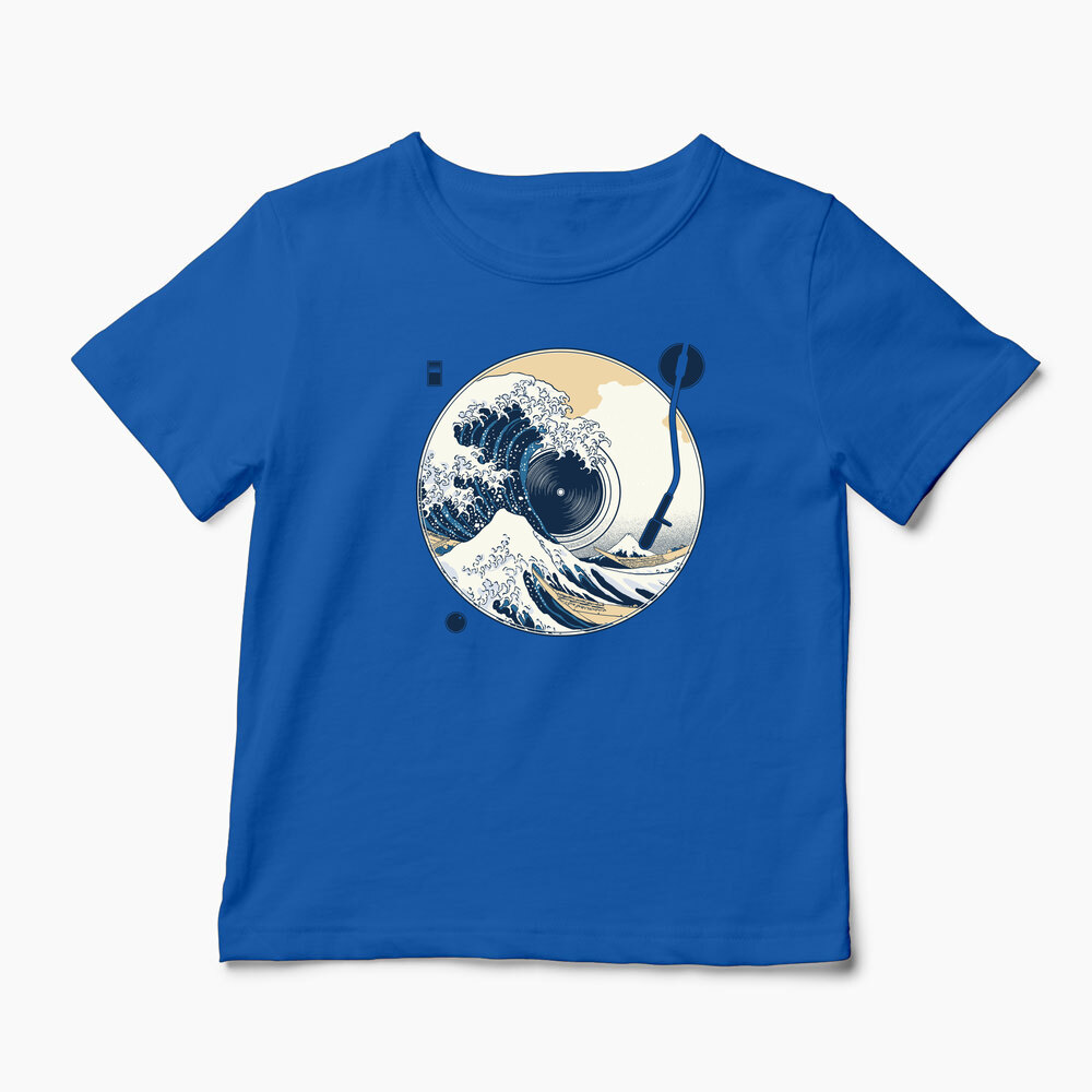 Tricou Personalizat Great Wave Sound - Sunetul Marelui Val - Copii-Albastru Regal