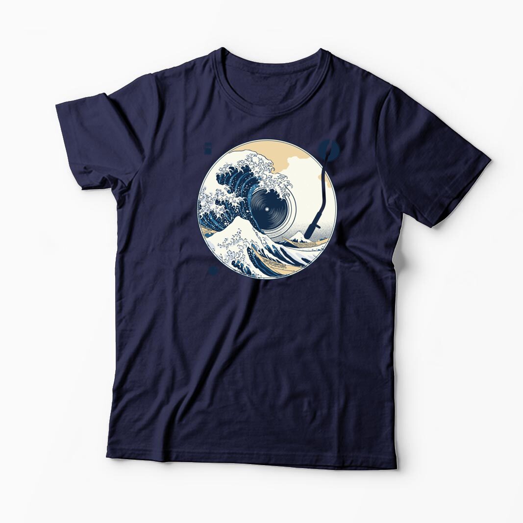 Tricou Personalizat Great Wave Sound - Sunetul Marelui Val - Bărbați-Bleumarin
