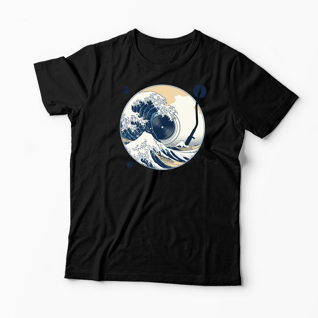 Tricou Personalizat Great Wave Sound - Sunetul Marelui Val - Bărbați-Negru