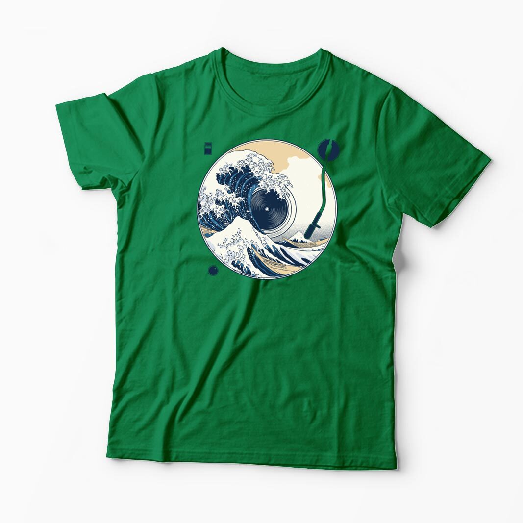 Tricou Personalizat Great Wave Sound - Sunetul Marelui Val - Bărbați-Verde