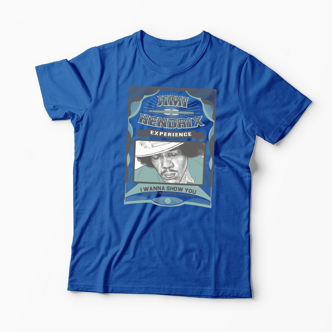 Tricou Personalizat Jimi Hendrix Experience - Bărbați-Albastru Regal