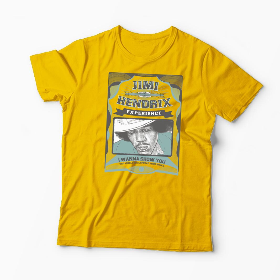 Tricou Personalizat Jimi Hendrix Experience - Bărbați-Galben