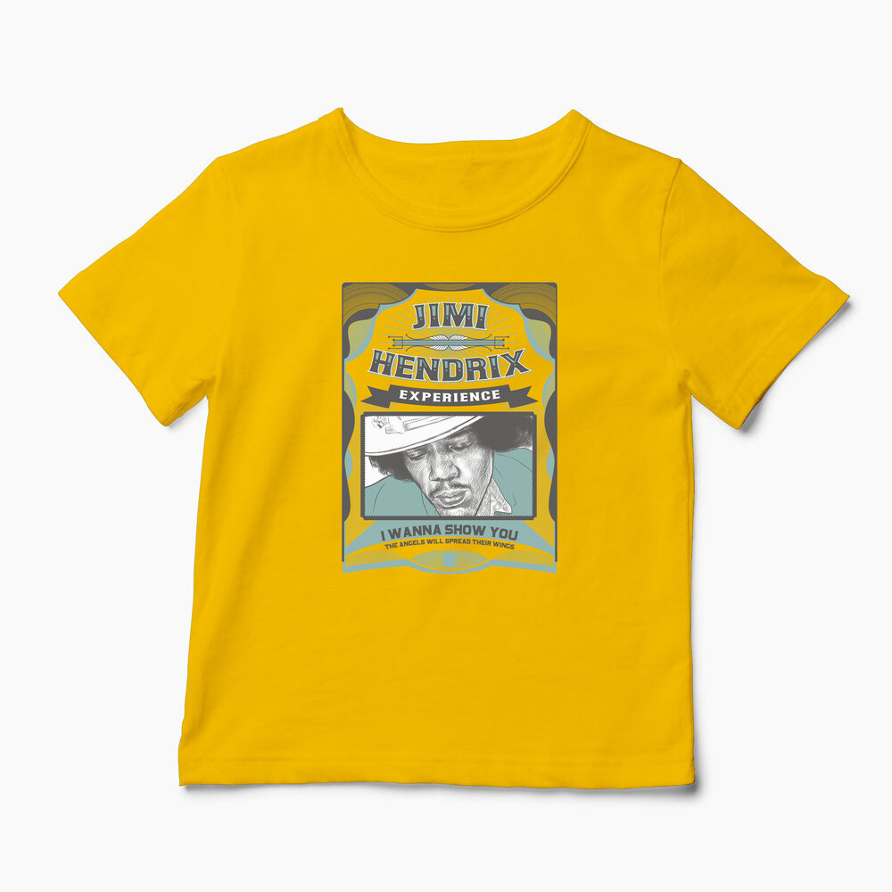 Tricou Personalizat Jimi Hendrix Experience - Copii-Galben