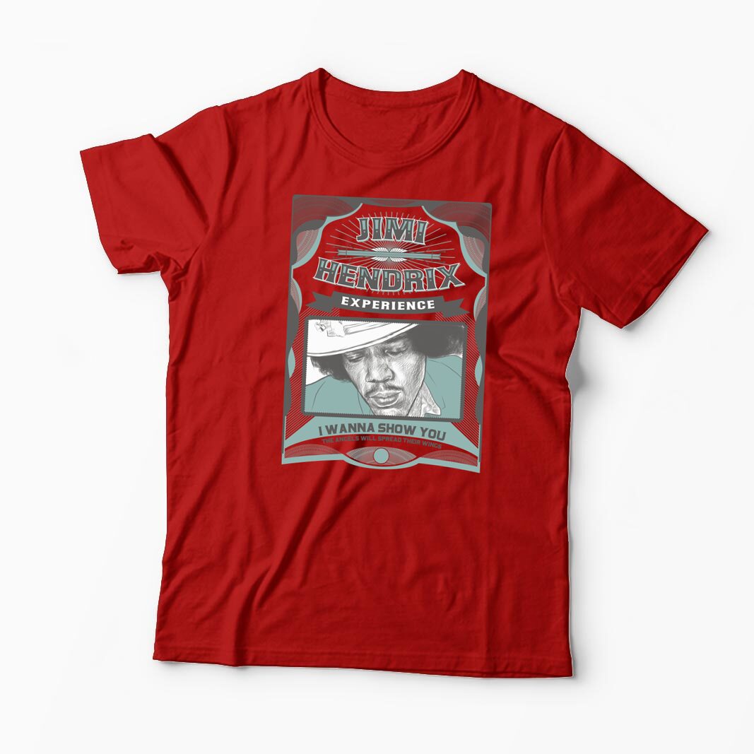 Tricou Personalizat Jimi Hendrix Experience - Bărbați-Roșu