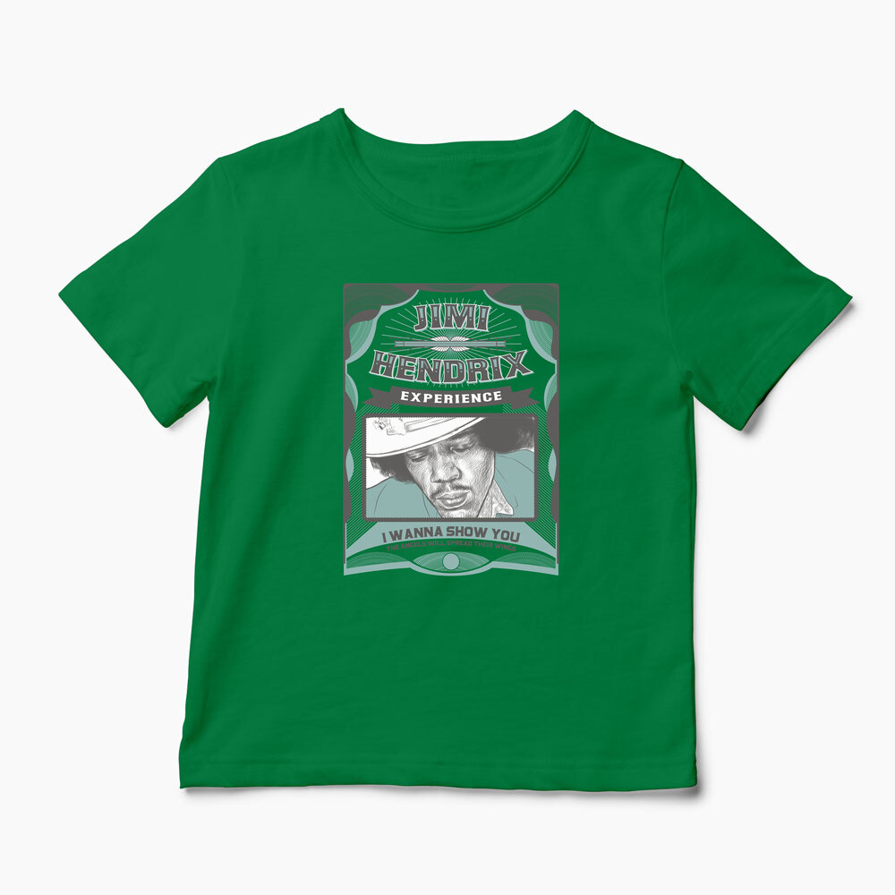 Tricou Personalizat Jimi Hendrix Experience - Copii-Verde