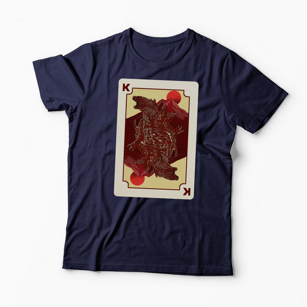 Tricou Personalizat King Card Godzilla Poker - Bărbați-Bleumarin