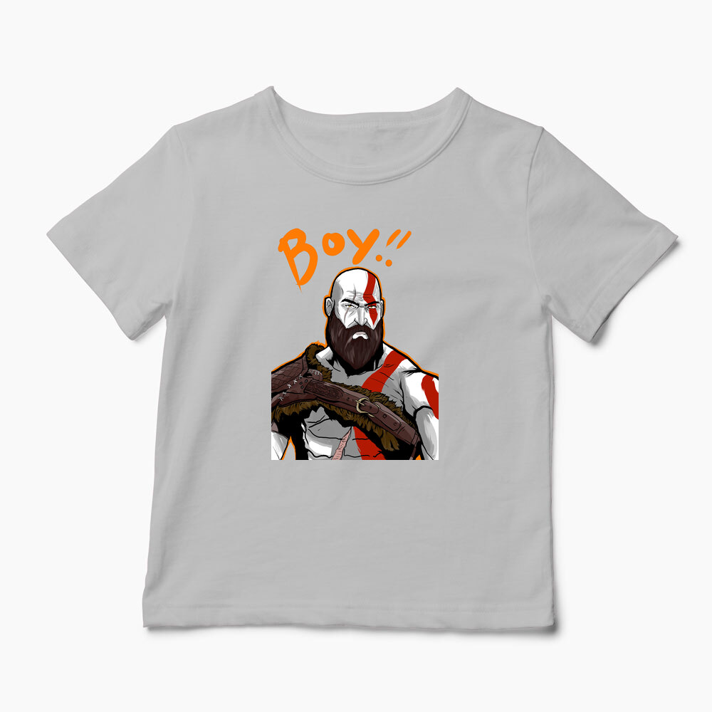 Tricou Personalizat Kratos BOY! - Copii-Gri
