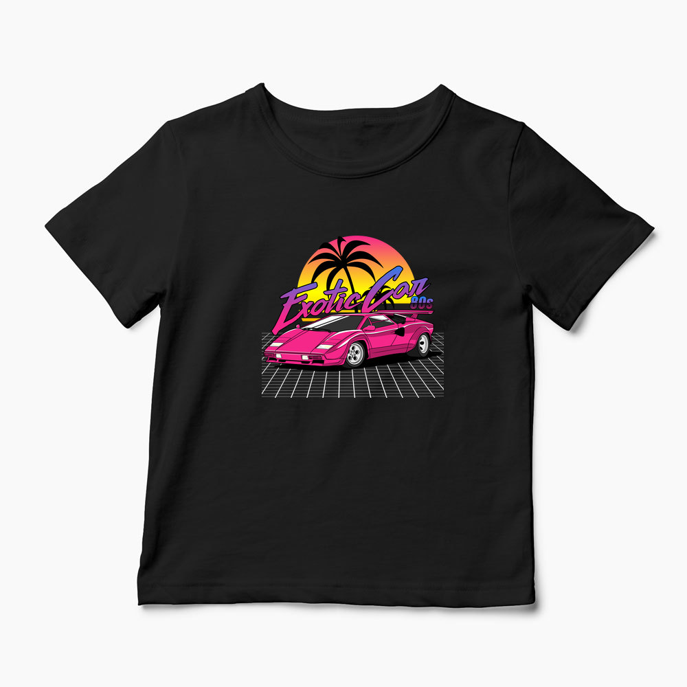 Tricou Personalizat Lamborghini Countach - Copii-Negru