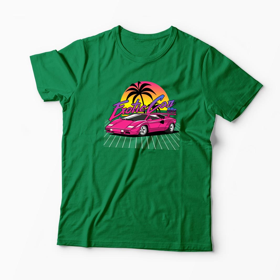 Tricou Personalizat Lamborghini Countach - Bărbați-Verde