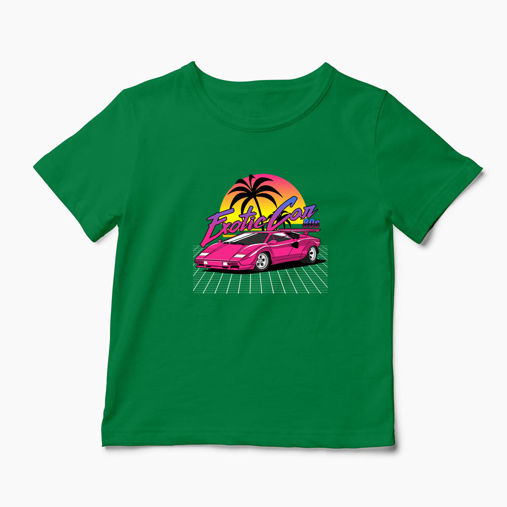 Tricou Personalizat Lamborghini Countach - Copii-Verde