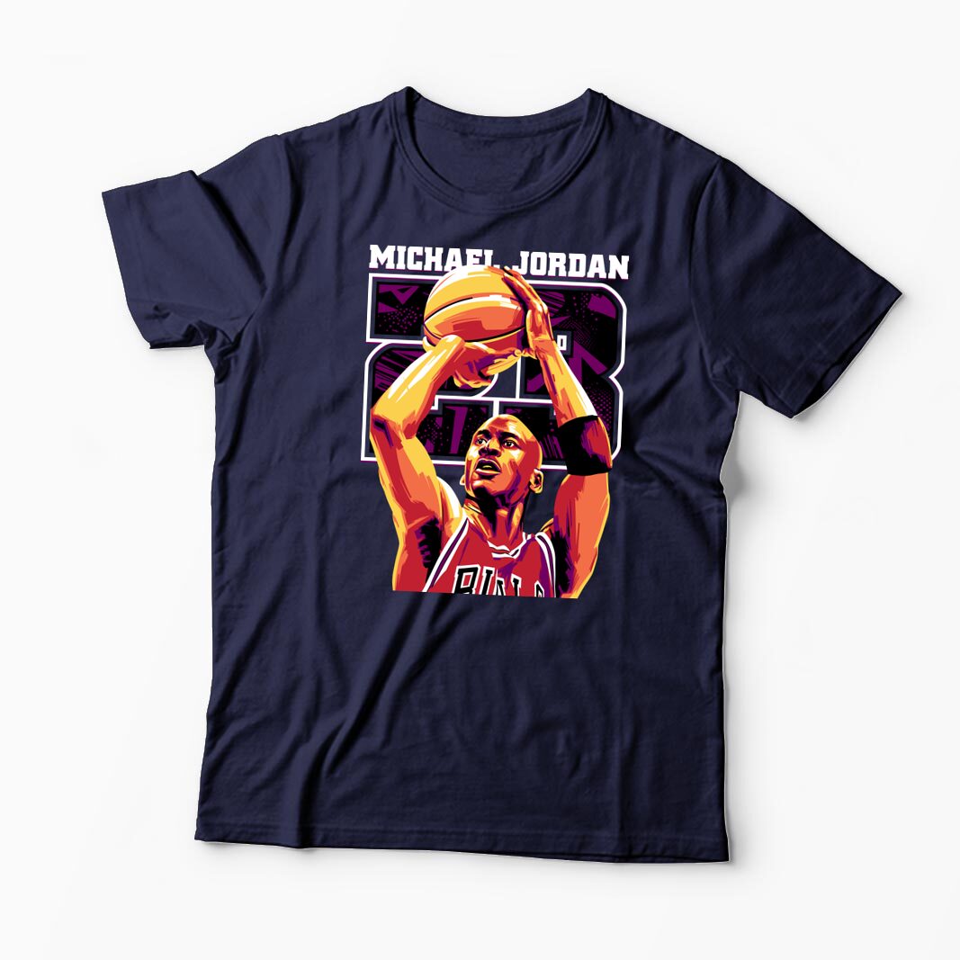 Tricou Personalizat Michael Jordan 23 - Bărbați-Bleumarin