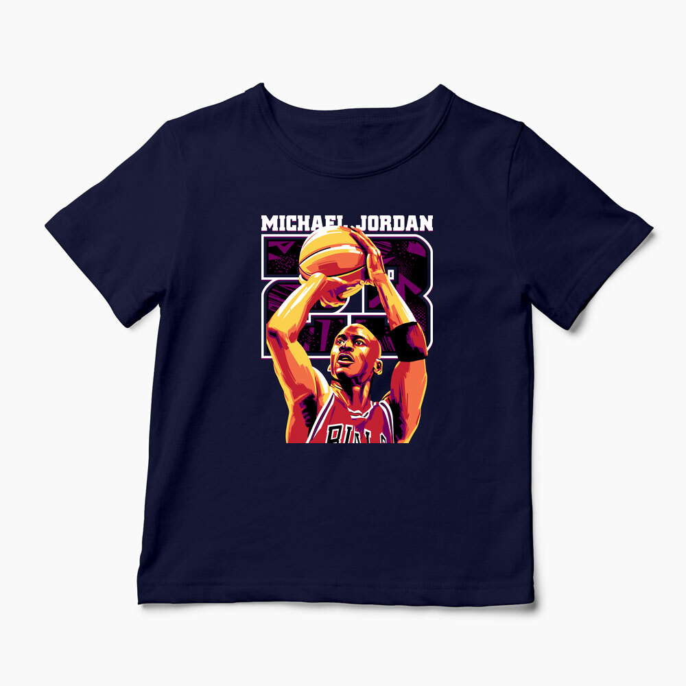 Tricou Personalizat Michael Jordan 23 - Copii-Bleumarin