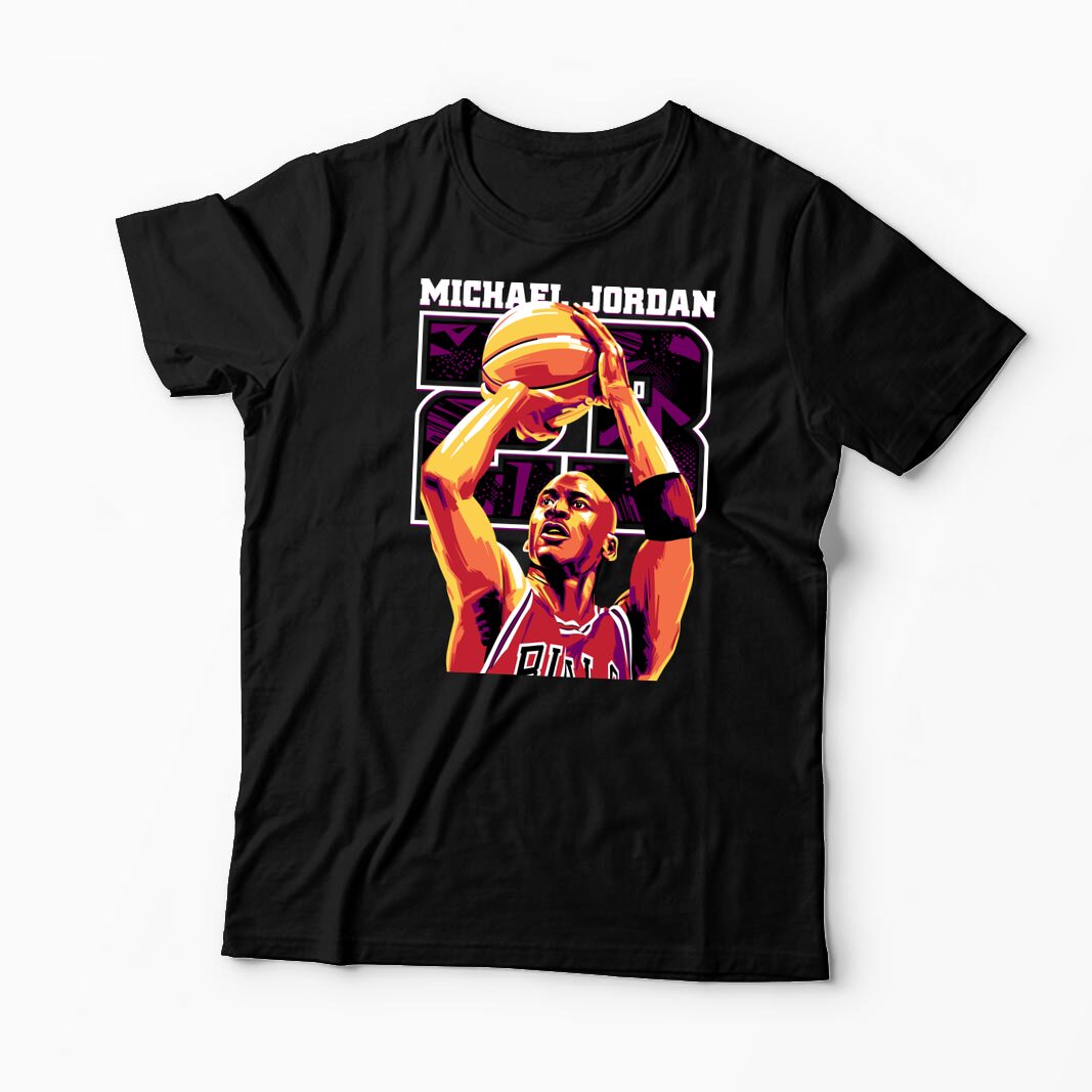Tricou Personalizat Michael Jordan 23 - Bărbați-Negru