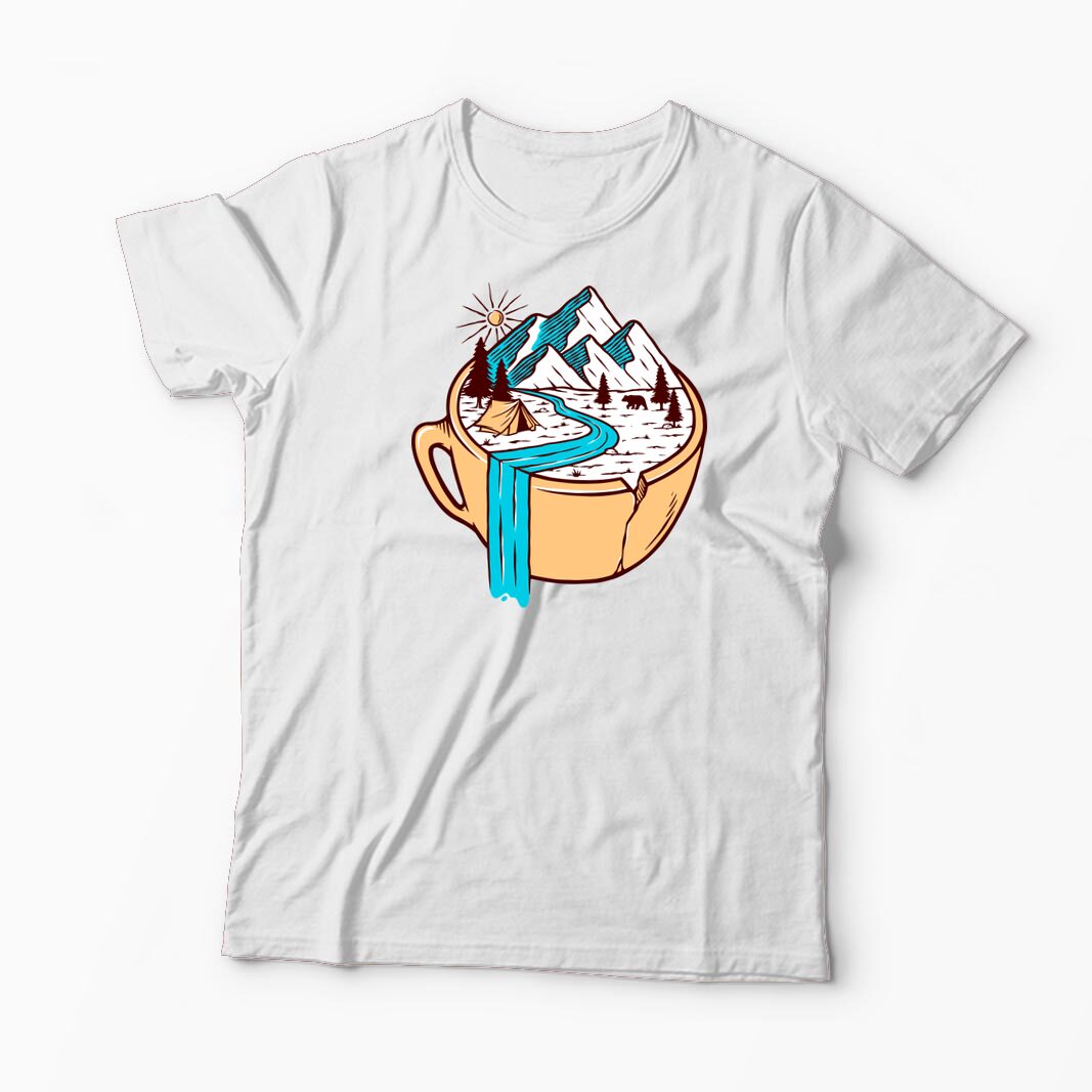 Tricou Personalizat Natură Munte Într-o Ceașcă