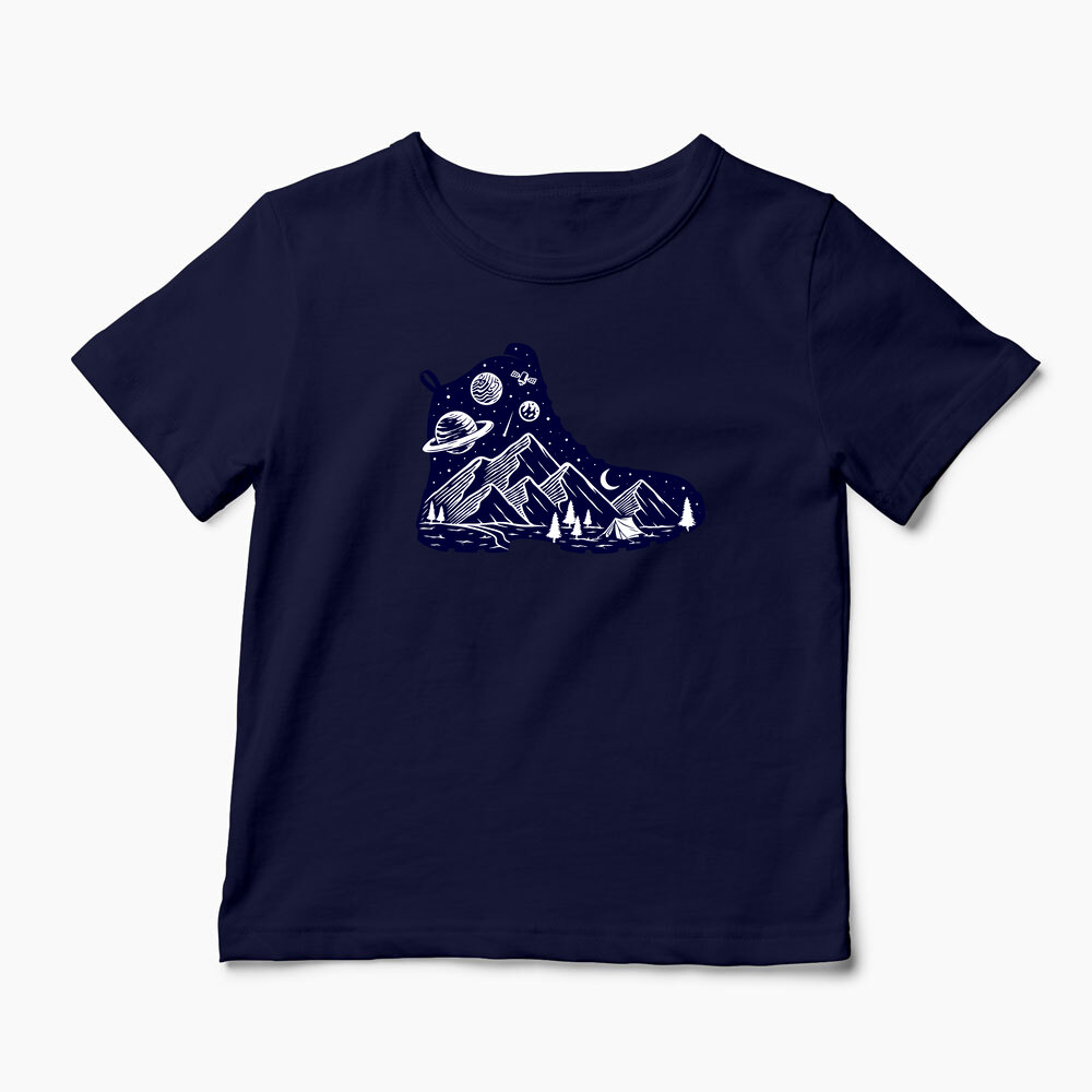 Tricou Personalizat Pas Spre Natură - Step To Nature - Copii-Bleumarin