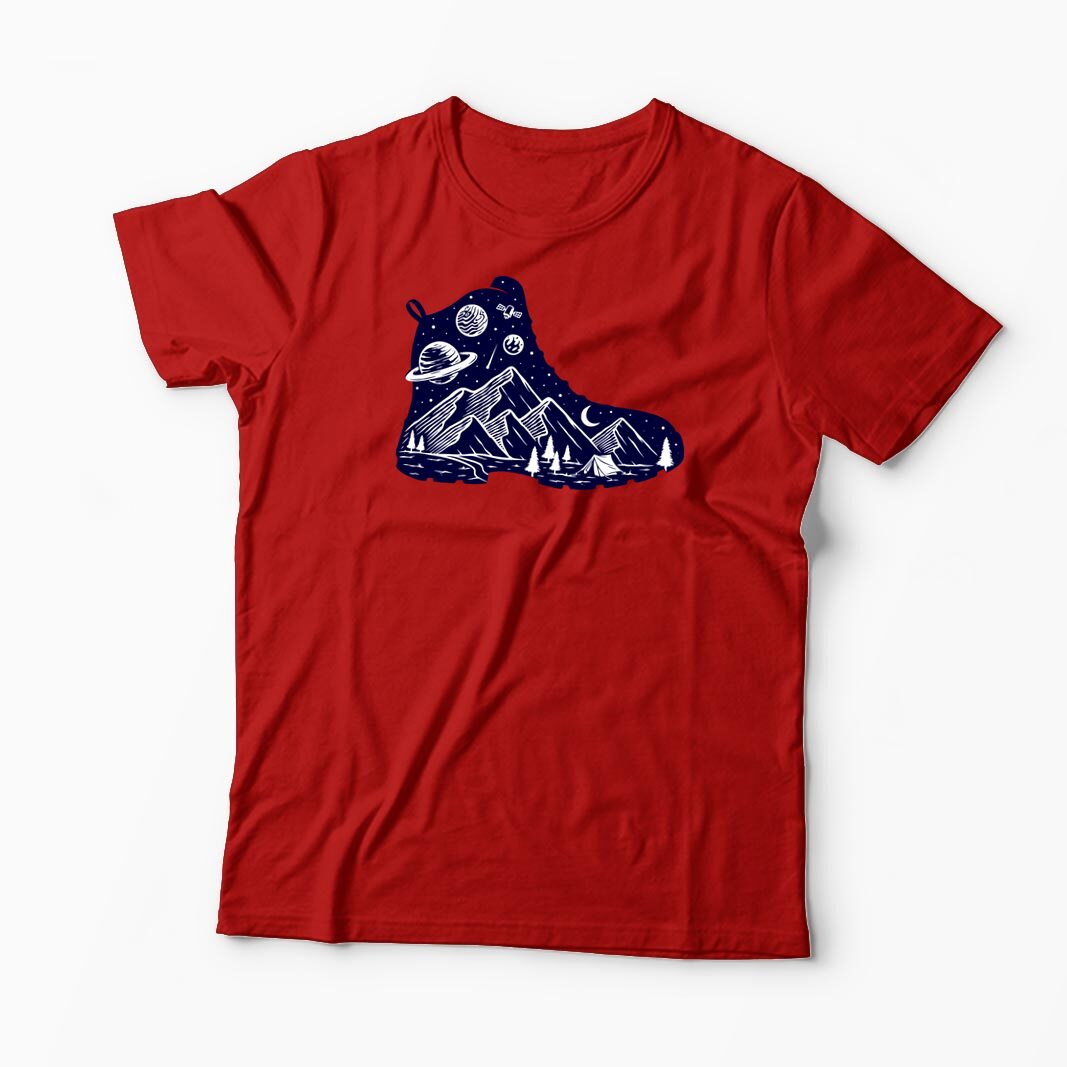 Tricou Personalizat Pas Spre Natură - Step To Nature - Bărbați-Roșu