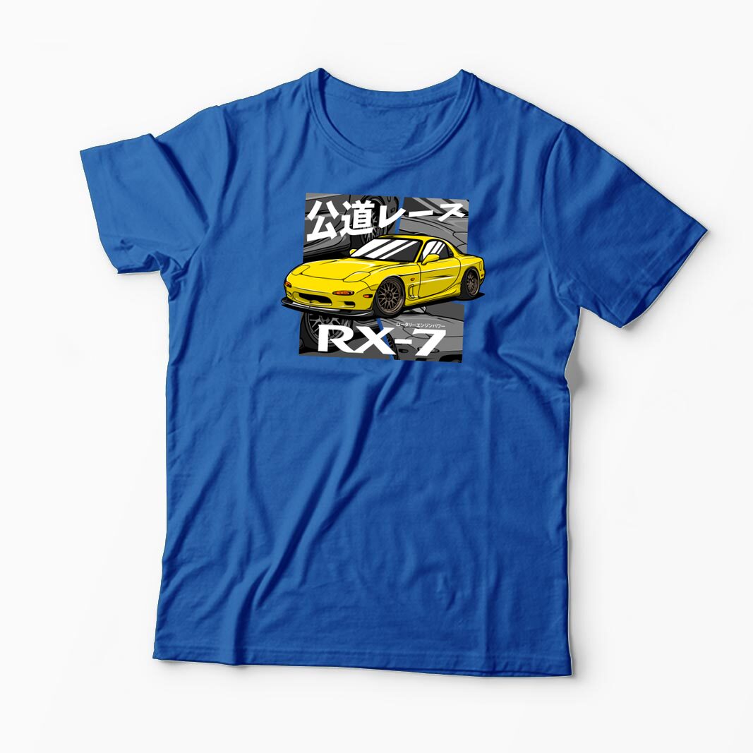 Tricou Personalizat Pasionați Mazda RX7 - Bărbați-Albastru Regal