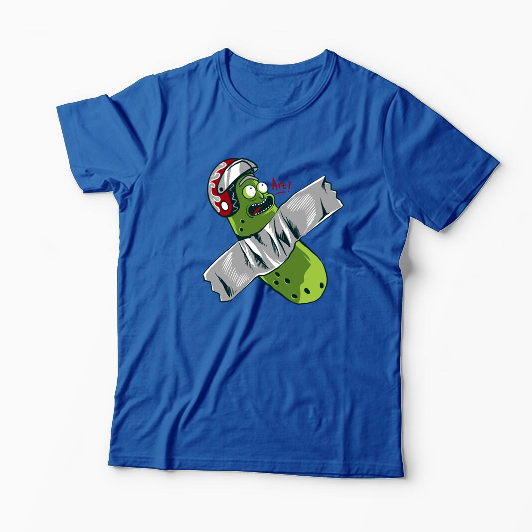 Tricou Personalizat Pickle Rick Taped Art - Rick and Morty - Bărbați-Albastru Regal