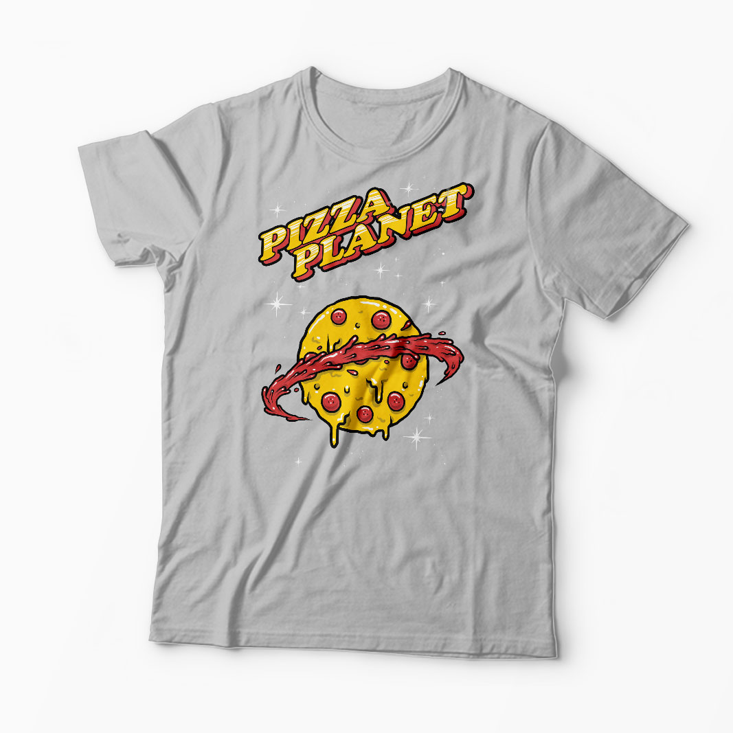Tricou Personalizat Pizza Planet - Bărbați-Gri