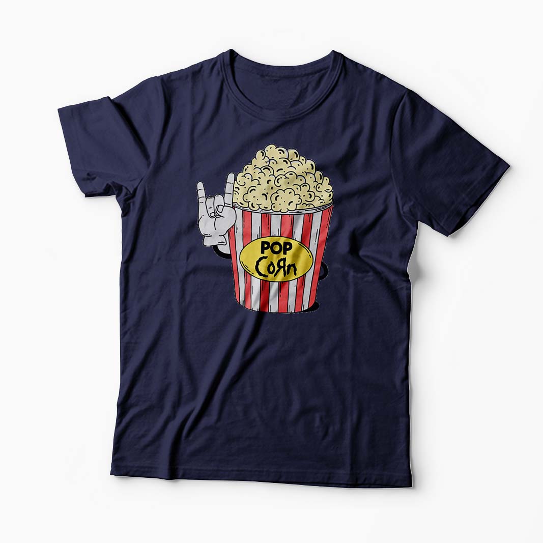 Tricou Personalizat Pop Korn Rock - Bărbați-Bleumarin
