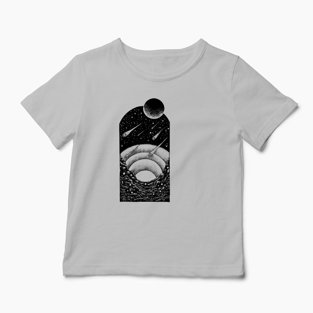 Tricou Personalizat Spațiu Univers Asteroizi - Copii-Gri
