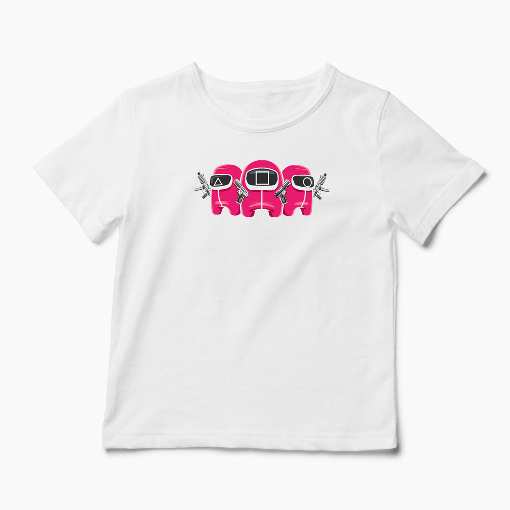 Tricou Personalizat Squid Game Imposter 1 - Copii-Alb