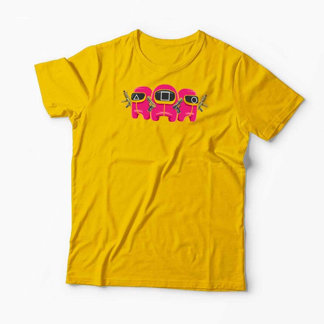 Tricou Personalizat Squid Game Imposter 1 - Bărbați-Galben