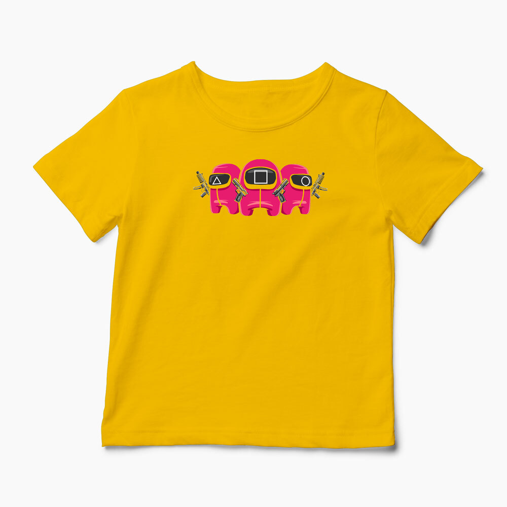 Tricou Personalizat Squid Game Imposter 1 - Copii-Galben