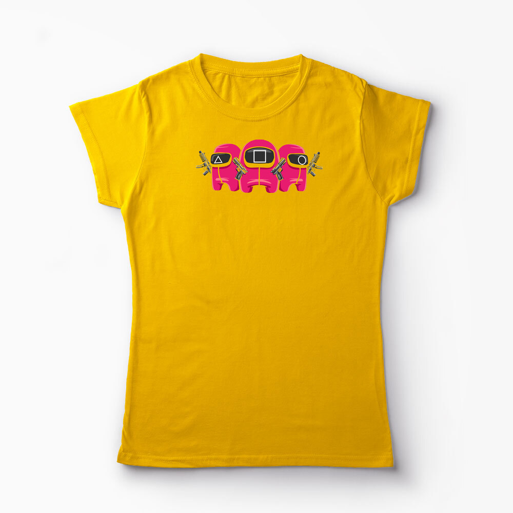 Tricou Personalizat Squid Game Imposter 1 - Femei-Galben