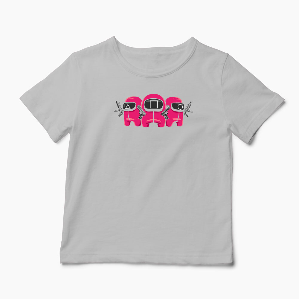Tricou Personalizat Squid Game Imposter 1 - Copii-Gri
