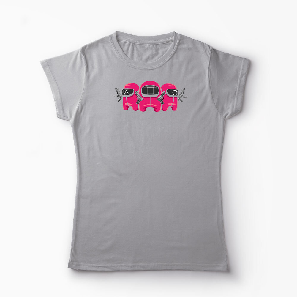 Tricou Personalizat Squid Game Imposter 1 - Femei-Gri