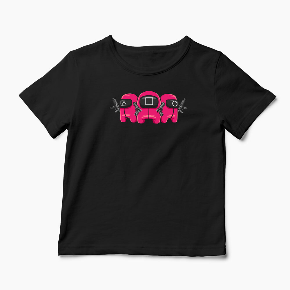 Tricou Personalizat Squid Game Imposter 1 - Copii-Negru
