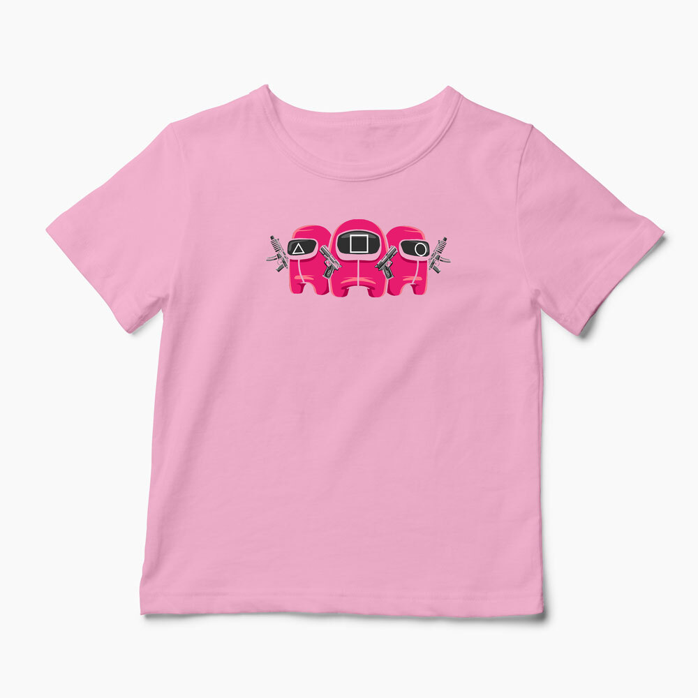 Tricou Personalizat Squid Game Imposter 1 - Copii-Roz