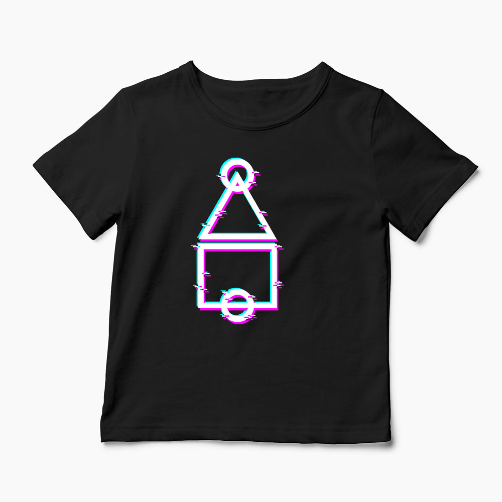 Tricou Personalizat Squid Game - Jocul Calamarului - Copii-Negru