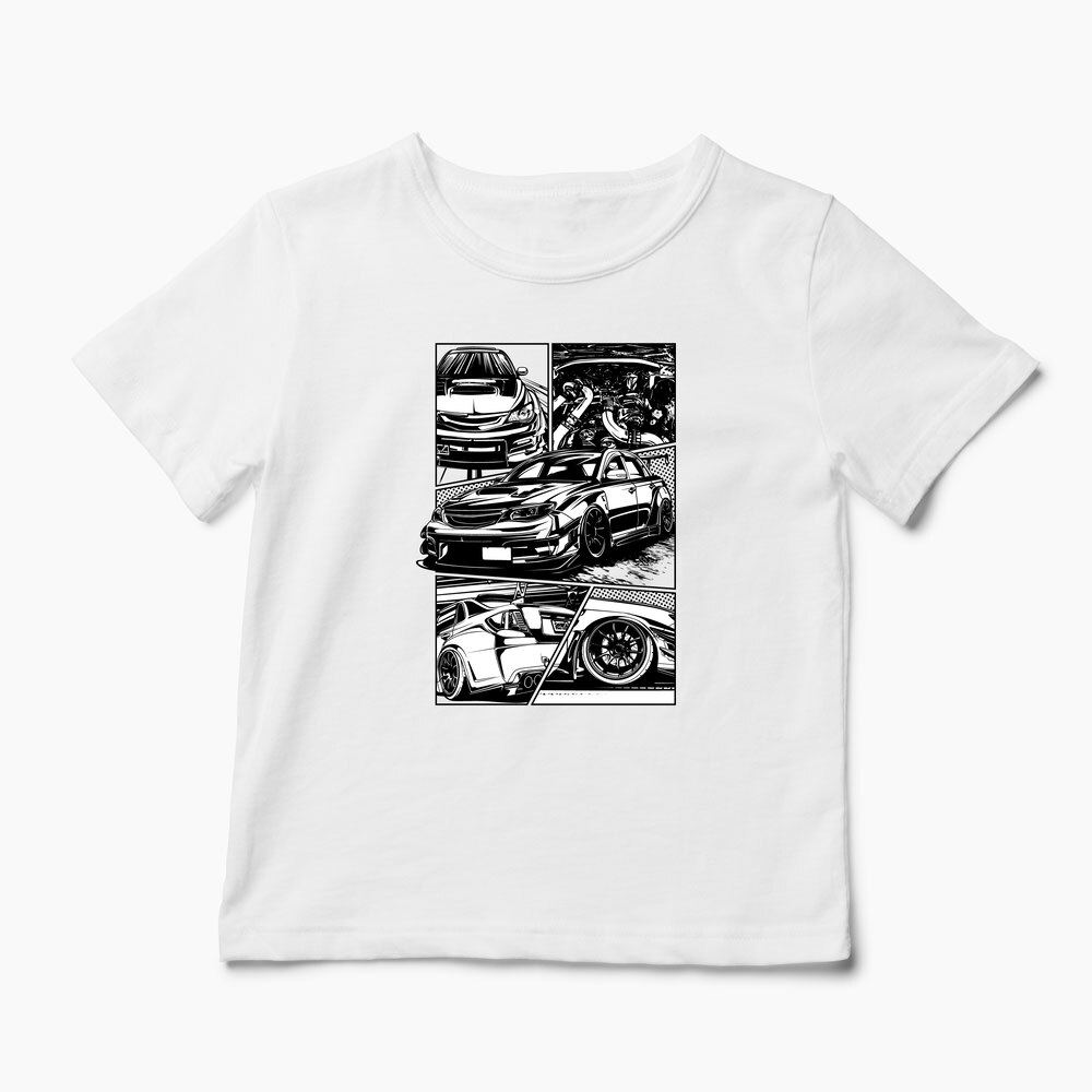 Tricou Personalizat Subaru WRX STI - Copii-Alb