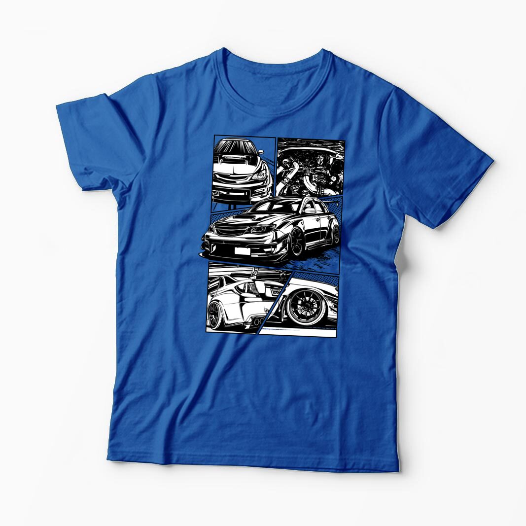Tricou Personalizat Subaru WRX STI - Bărbați-Albastru Regal