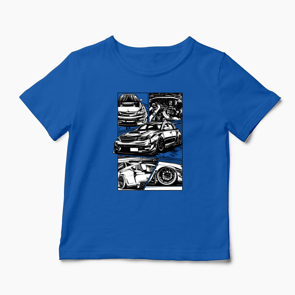 Tricou Personalizat Subaru WRX STI - Copii-Albastru Regal