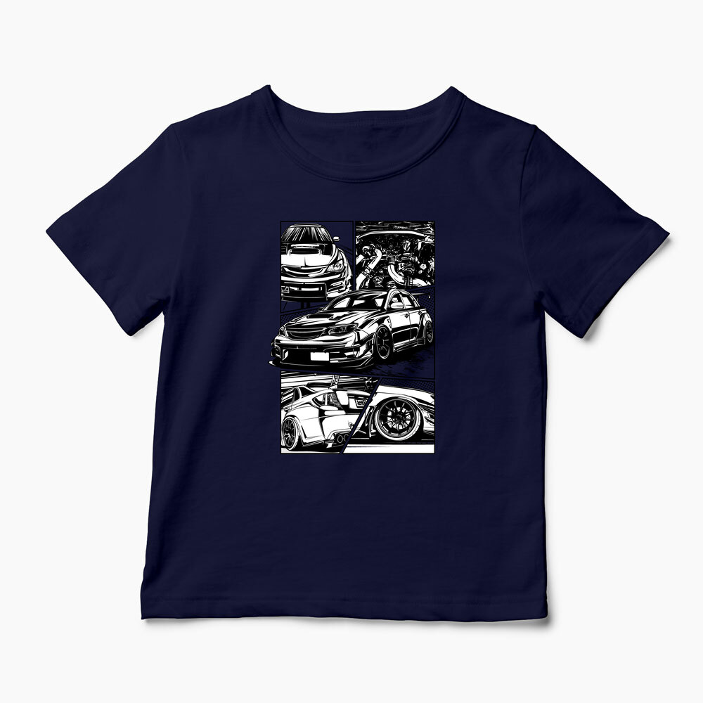 Tricou Personalizat Subaru WRX STI - Copii-Bleumarin