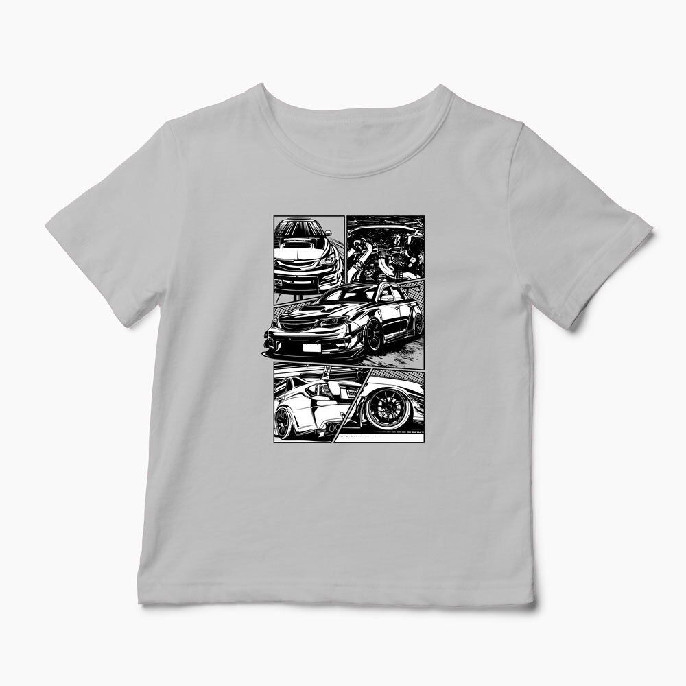 Tricou Personalizat Subaru WRX STI - Copii-Gri