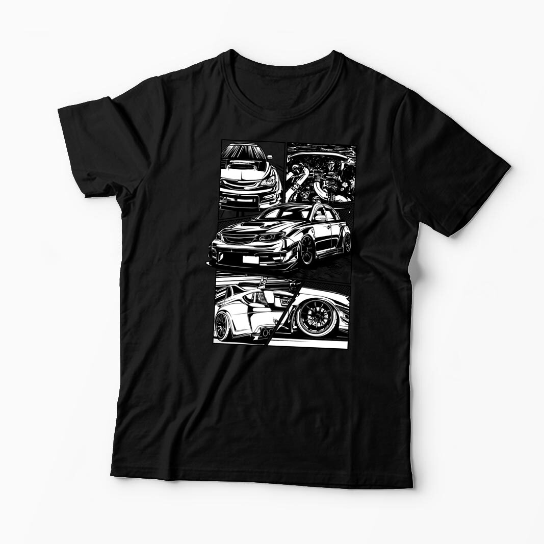 Tricou Personalizat Subaru WRX STI - Bărbați-Negru