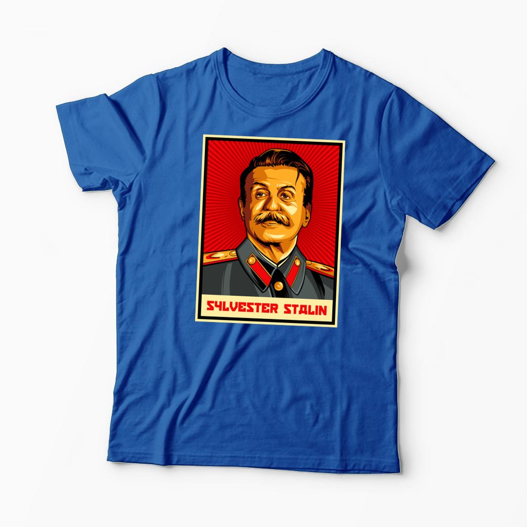 Tricou Personalizat Sylvester Stalin - Bărbați-Albastru Regal