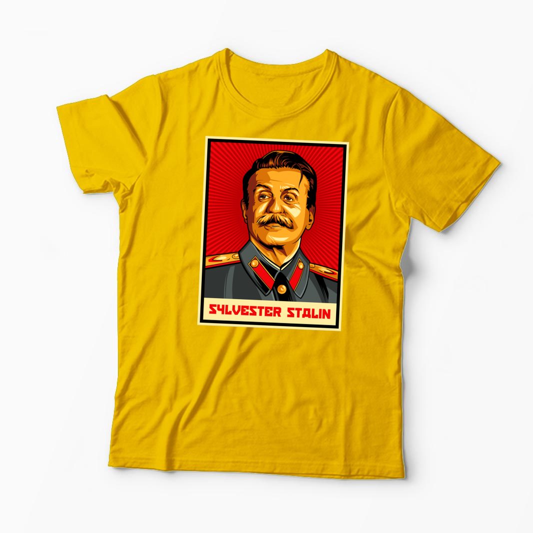Tricou Personalizat Sylvester Stalin - Bărbați-Galben