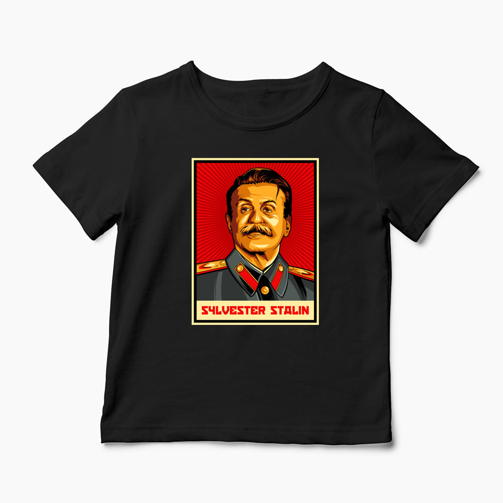 Tricou Personalizat Sylvester Stalin - Copii-Negru