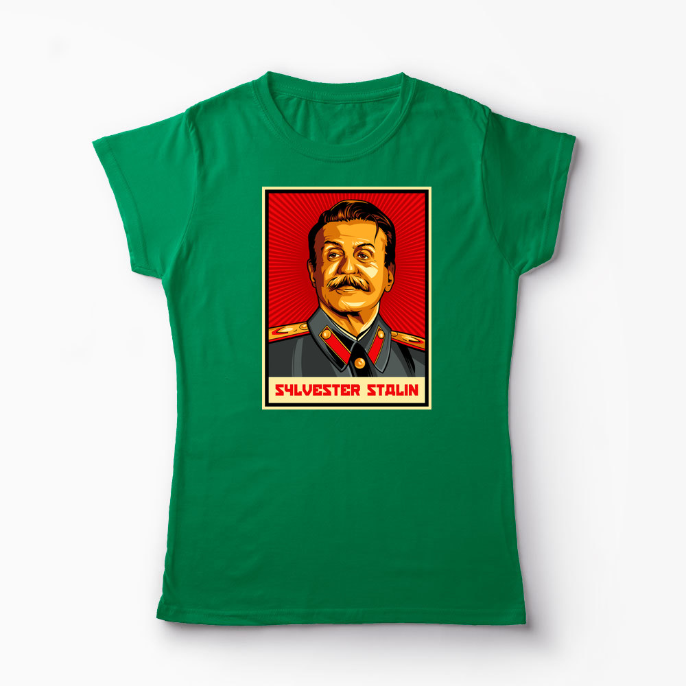 Tricou Personalizat Sylvester Stalin - Femei-Verde