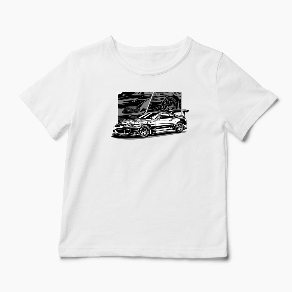 Tricou Personalizat Toyota Supra - Copii-Alb