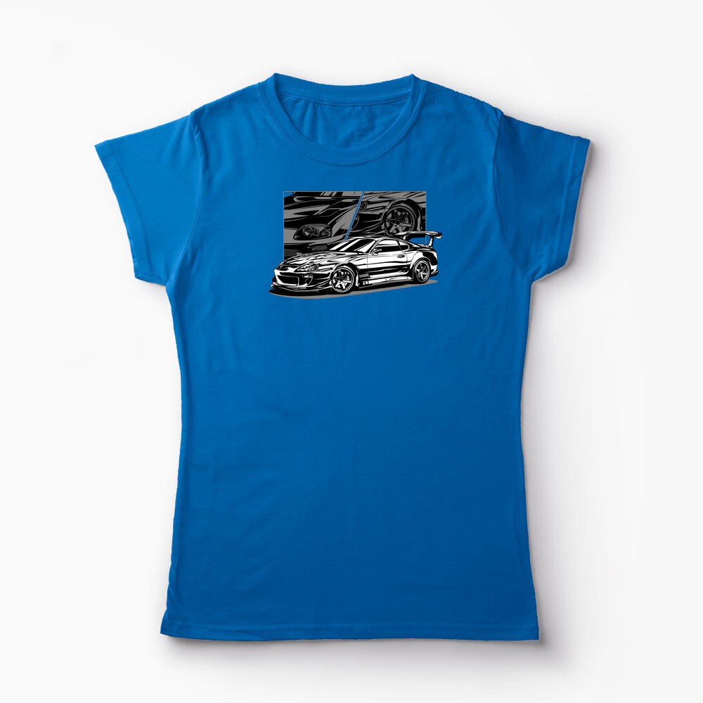 Tricou Personalizat Toyota Supra - Femei-Albastru Regal