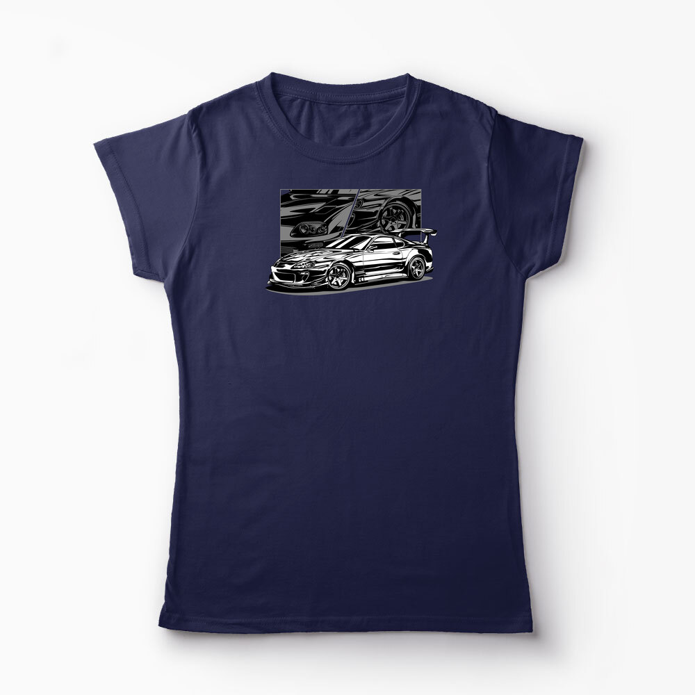 Tricou Personalizat Toyota Supra - Femei-Bleumarin