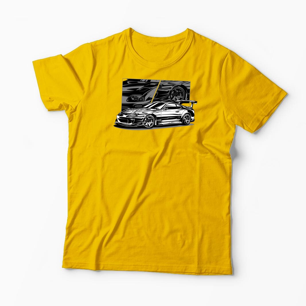 Tricou Personalizat Toyota Supra - Bărbați-Galben